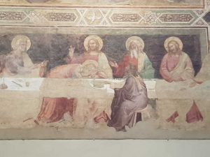 Taddeo Gaddi, Cenacolo di santa Croce, Ultima Cena - dettaglio dei discepoli