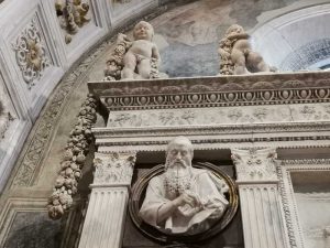 Sant'Anna dei Lombardi, Antonio Rossellino, Cappella Piccolomini, altare - dettaglio