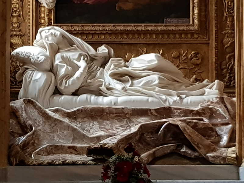 Gian Lorenzo Bernini, Estasi della beata Ludovica - dettaglio -  Viaggiatrice Curiosa