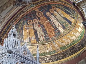 Santa Cecilia in Trastevere. Mosaico del catino dell'abside