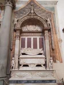 Basilica di santa Croce, Desiderio da Settignano, Monumento funebre di Carlo Marsuppini
