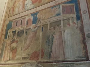 Giotto, Cappella Peruzzi, Morte e Ascensione di Giovanni Evangelista