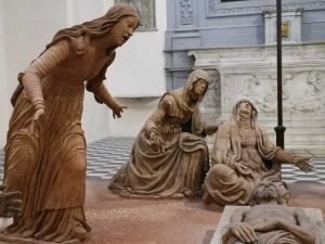 Guido Mazzoni, Compianto di Cristo, Maddalena, Vergine e Maria Salomè