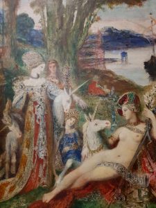 Gustave Moreau, Les licornes - dettaglio