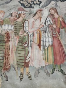 Chiesa di san Francesco, affreschi del transetto, dettaglio dell'Adorazione dei Magi