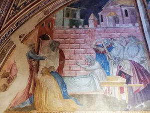 Taddeo Gaddi, Cappella dei Conti Guidi, La resurrezione di Drusiana