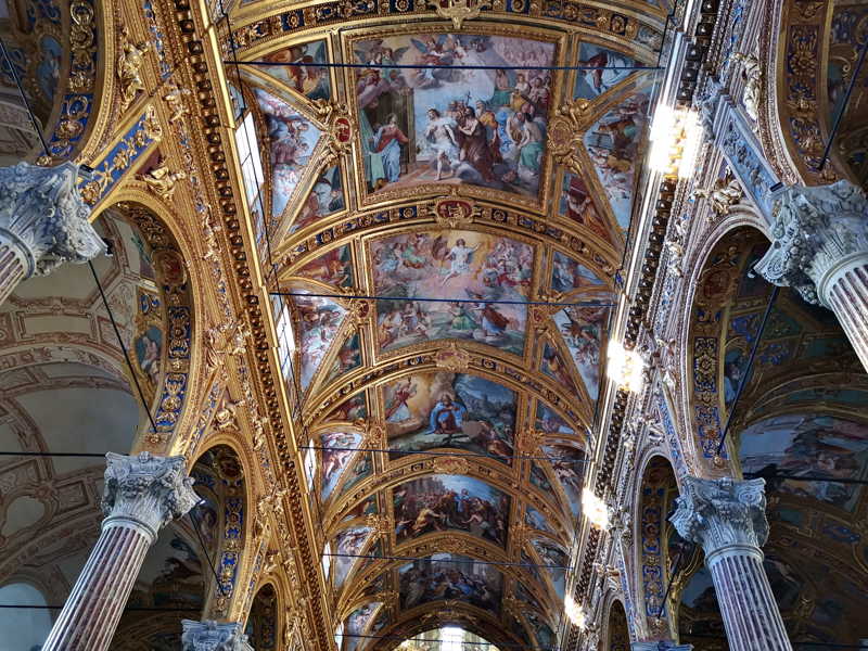 Le chiese di Genova. Santissima Annunziata del Vastato, volta della navata centrale