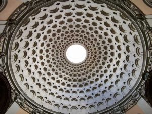 Chiesa di San Bernardo alle Terme, volta a cassettoni sul modello del Pantheon