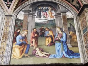 Sala delle Udienze. Pietro Perugino, Natività