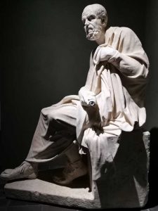 Statua di filosofo seduto, detto Crisippo Cesarini, I secolo d.C.