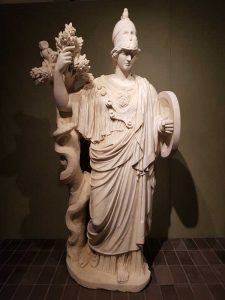 Testa maschile elmata su busto moderno, detta Atena Cesarini, prima metà I secolo d.C.