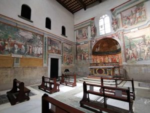 Cappella dei santi Primo e Feliciano. Alle pareti gli affreschi di Antonio Tempesta