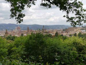 Panorama su Firenze dalla sommità della collina
