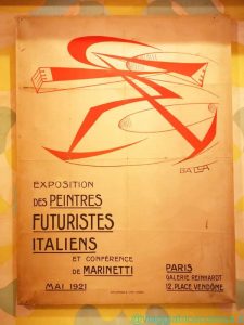 Manifesto dell'esposizione futurista del 1921 a Parigi