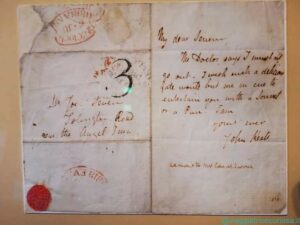 Lettera di Keats all'amico Joseph Severn del 1818