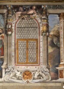 Francesco Salviati, dettaglio della decorazione ad affresco dell'oratorio @ Arciconfraternita di San Giovanni Decollato