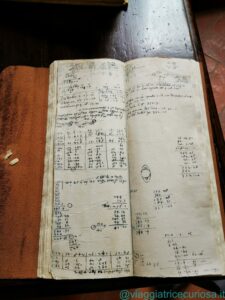 Riproduzione di un manoscritto di Galileo Galilei