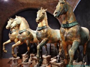 La Quadriga marciana, esposta nel Museo della basilica di san Marco