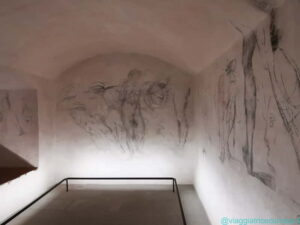 Stanza segreta di Michelangelo, i disegni sulle pareti